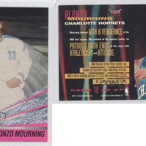 1993-94 tarjeta de Topps estadio Club Haz equipo #10 Alonzo luto Charlotte Hornets Mint Condition