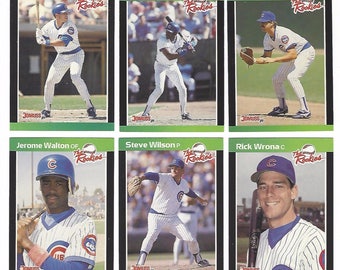 1989 Donruss The Rookies 48 Different Players 2 Puzzles Cards