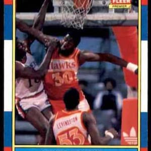 1986-87 WAYNE "Baum" ROLLINS - Fleer Basketball-Karte # 94 - Atlanta Hawks