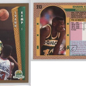 1992-93 Fleer #213 Shawn Kemp Seattle Supersonics Basketball Karte neuwertig