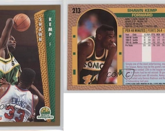 1992-93 Fleer #213 Shawn Kemp Seattle Supersonics Basketball Card Mint Condition