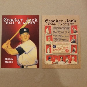 Authentische Mickey Mantel Cracker Jack Custom ACEO Karte