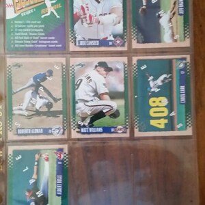 1995 score échantillon situé 7 cartes de Baseball carte RARE