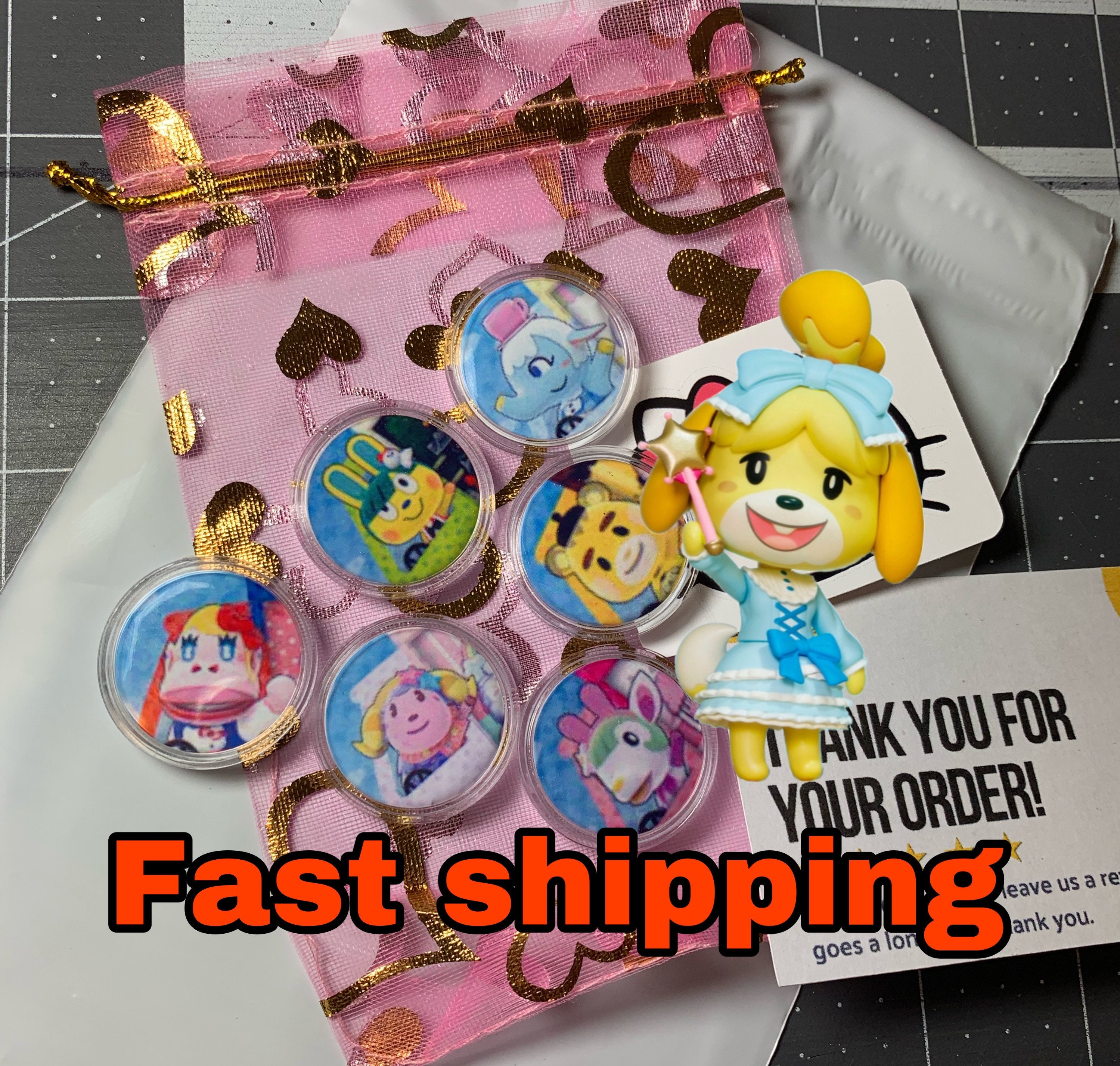 Animal crossing amiibo coins. Sanrio set available. fast Shipping.
