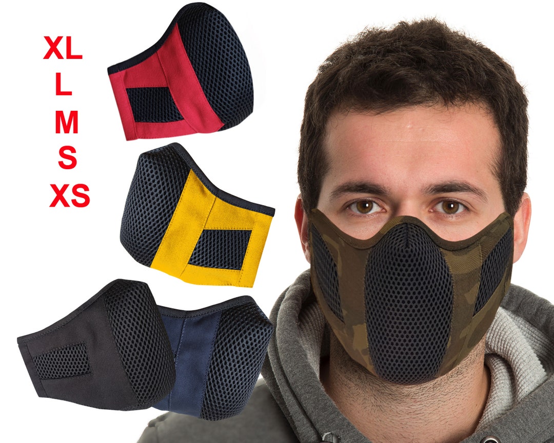 Mortal Kombat Kano 2 Mask Adult Kids Anti Dust Pm2.5 Filter Diy