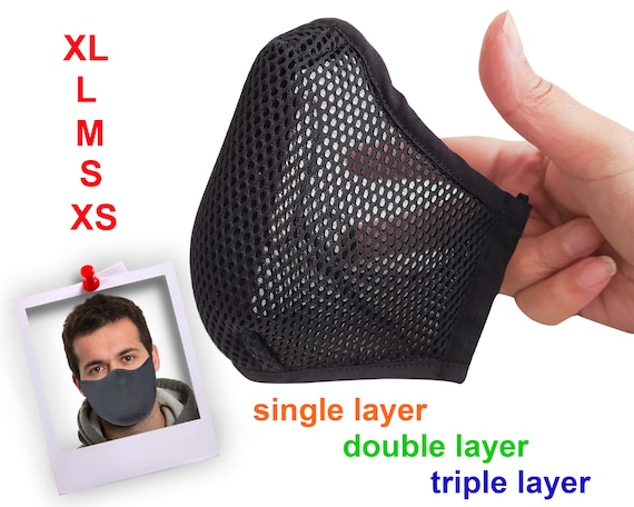 Single Double Triple Layers Sports Mask Mesh Mask Breathable 3D