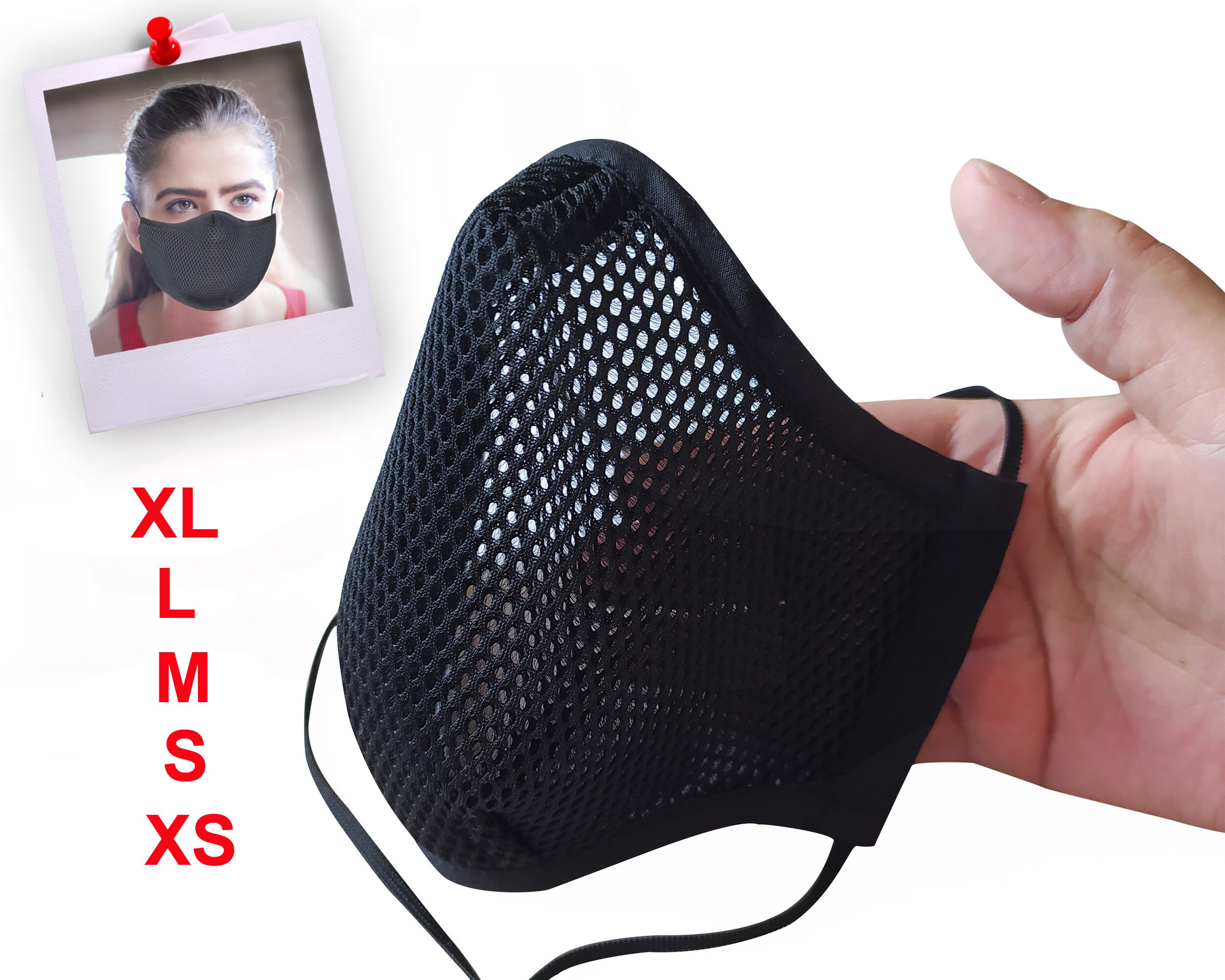 niemand Specialiteit rommel Single Layer Mesh Mask Breathable 3D Mesh Face Mask With Holes - Etsy