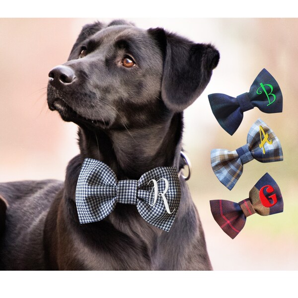 personalised dog bow tie