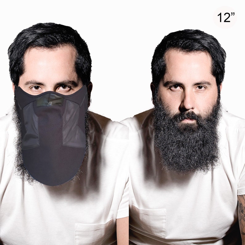 Máscara de la cara de la barba con bolsillo del filtro tela Etsy España