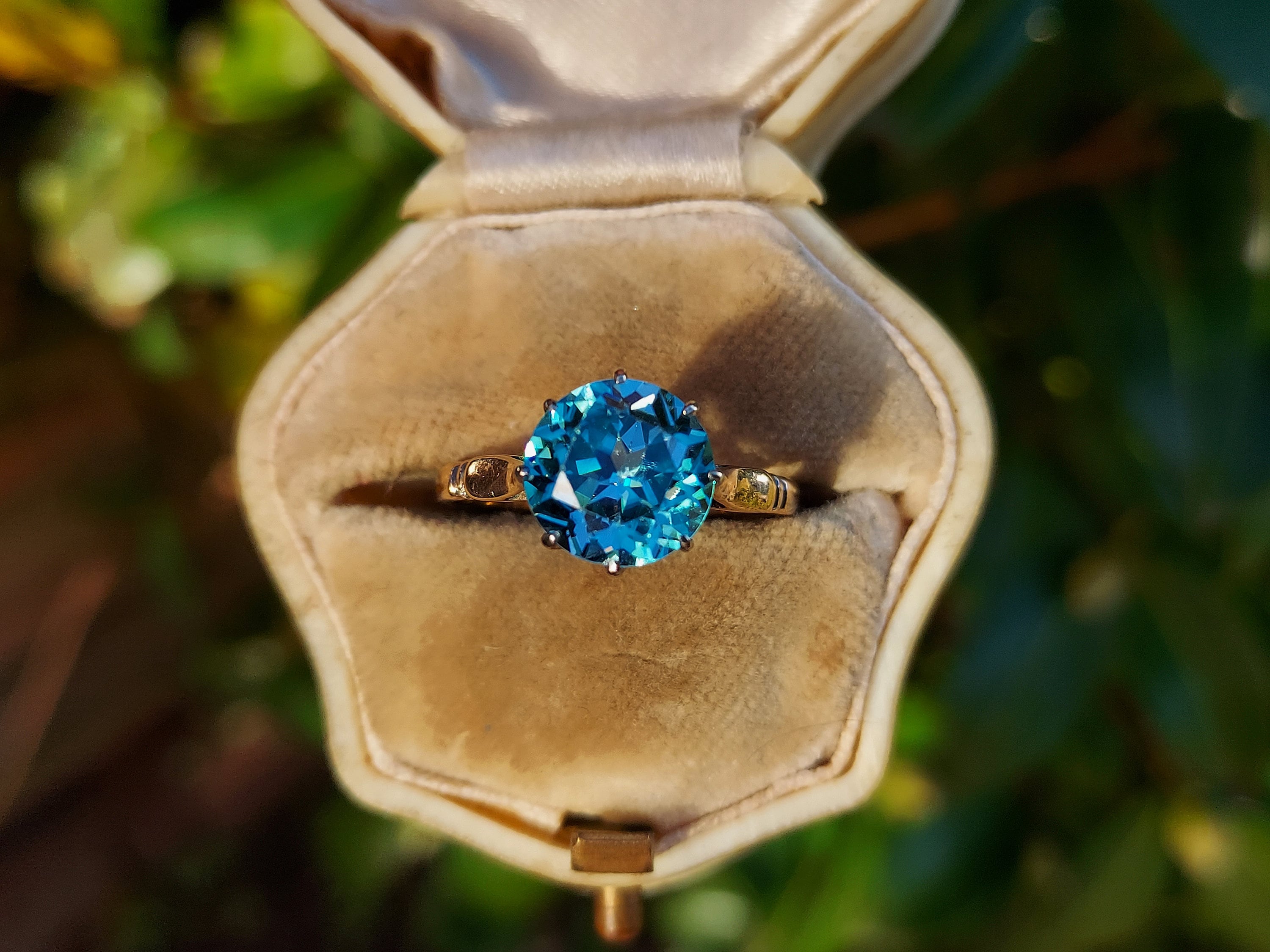 Ocean blue hotsell zircon ring