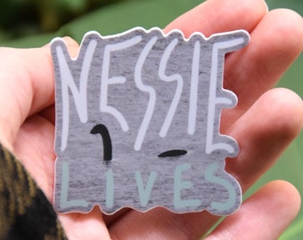 Nessie Lives Vinyl Sticker – Waterproof Fantasy Decal