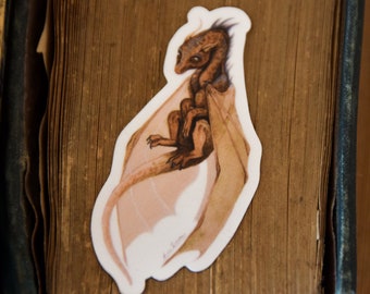 Swamp Dragon Vinyl Sticker – Durable Waterproof Fantasy Art