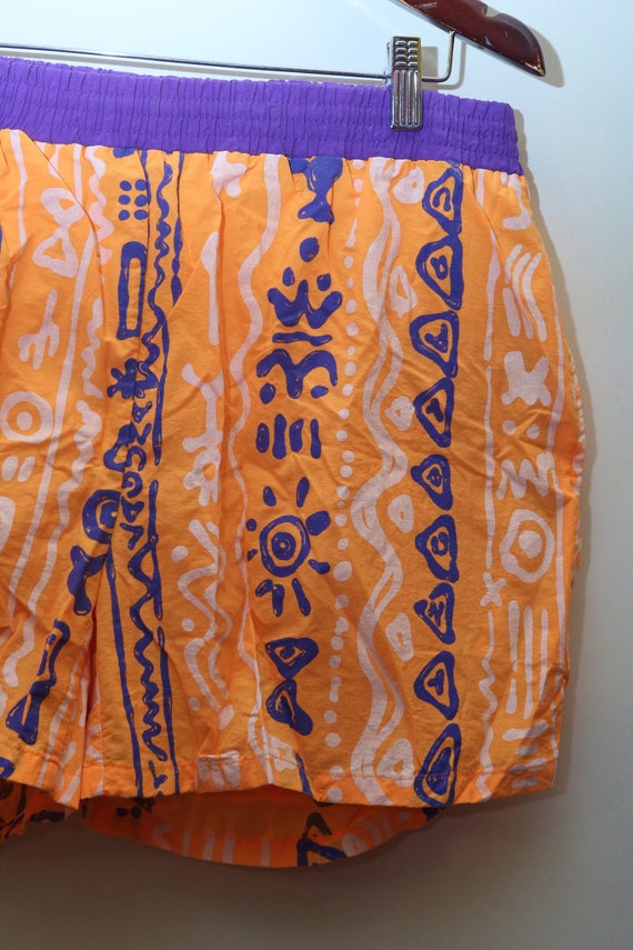 80 ' s rare Vintage « LAGUNA » abstrait en Nylon Shorts/troncs coloré à motifs Swim Shorts/troncs Nylon Sz : grande (exclusif des hommes) 95817c 80 ' s rare Vintage « LAGUNA » abstrait en Nylon Shorts/troncs coloré à motifs Swim Shorts/troncs Nylon Sz : grande (exclusif des hommes) 95817c