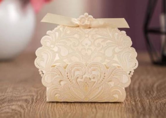 10x Elegant Wedding Bridal Bomboniere Favour Box; Bulk Buy Discount Apply!