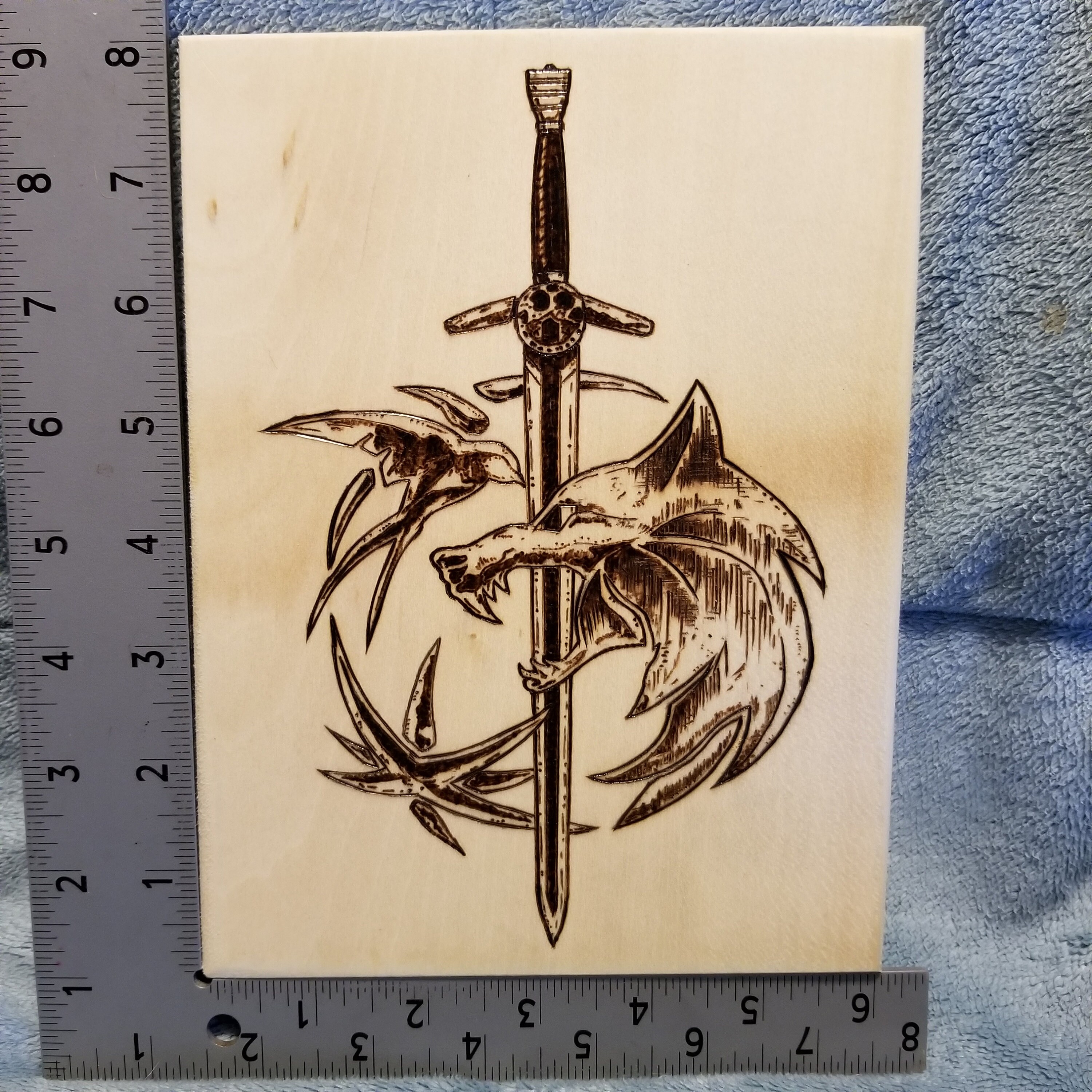The Witcher Symbol with Geralt's Sword from Netflix | Etsy