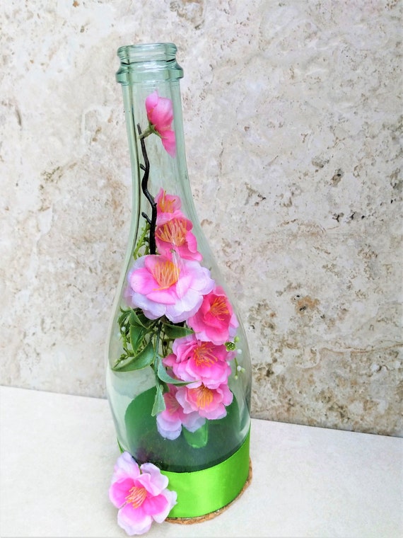 Cherry Blossoms Centerpiece Mother S Day Gift Wine Etsy
