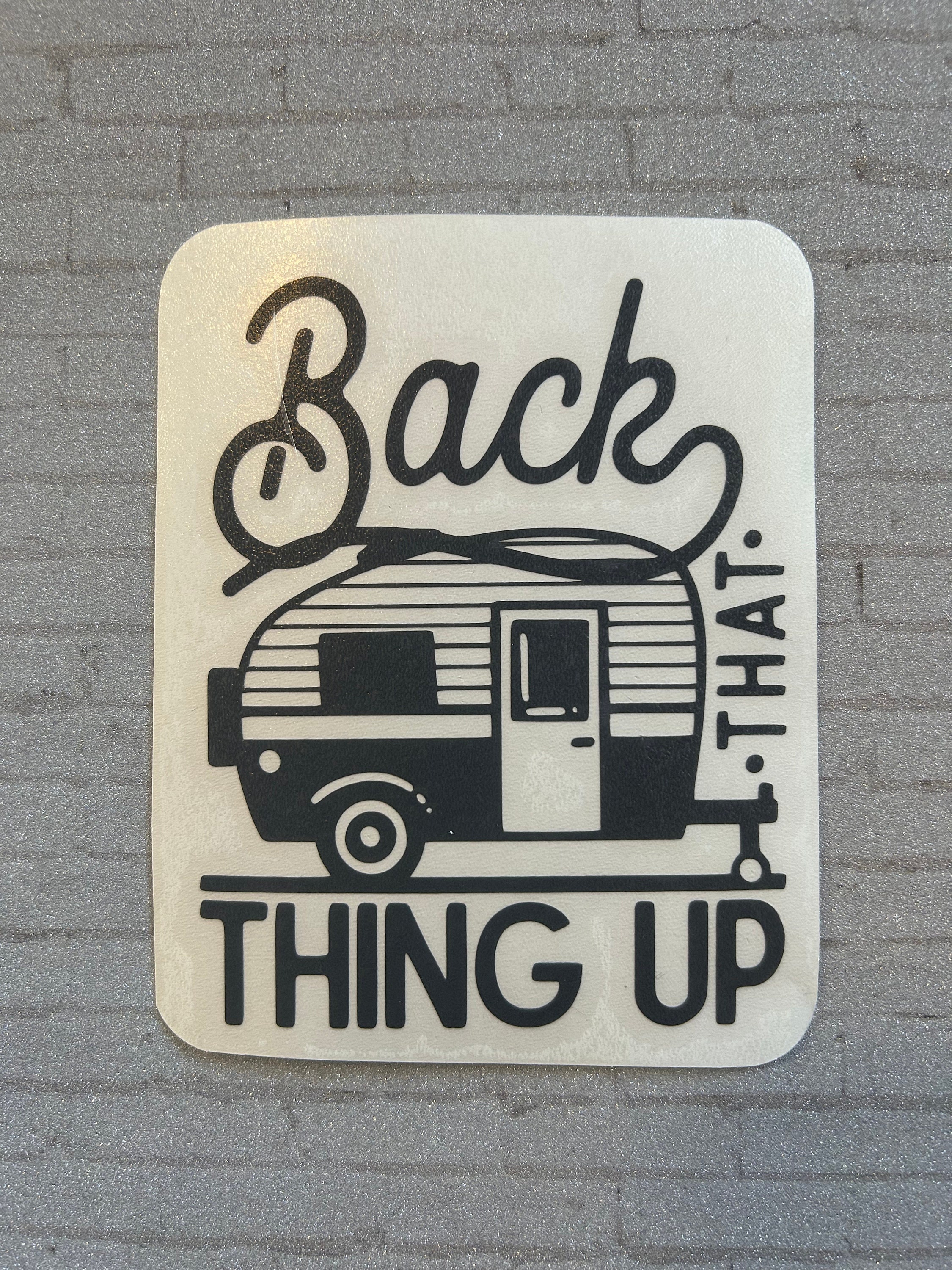 Happy Camper Vinyl Sticker, Vintage Camper Sticker, Laptop Camping ...