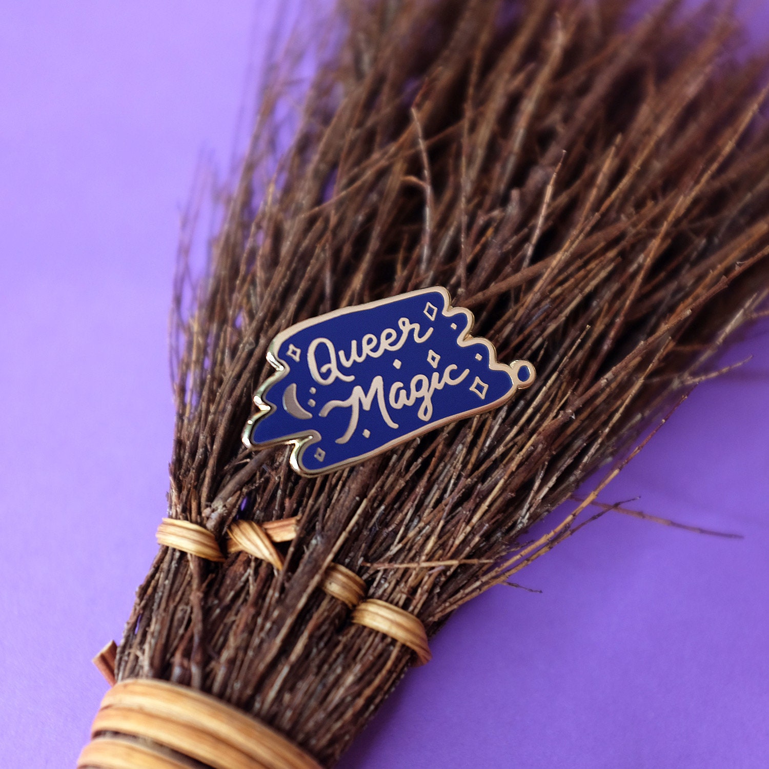 Queer Magic Enamel Pin | Subtle minimal lgbt queer gift | Witchy magi…