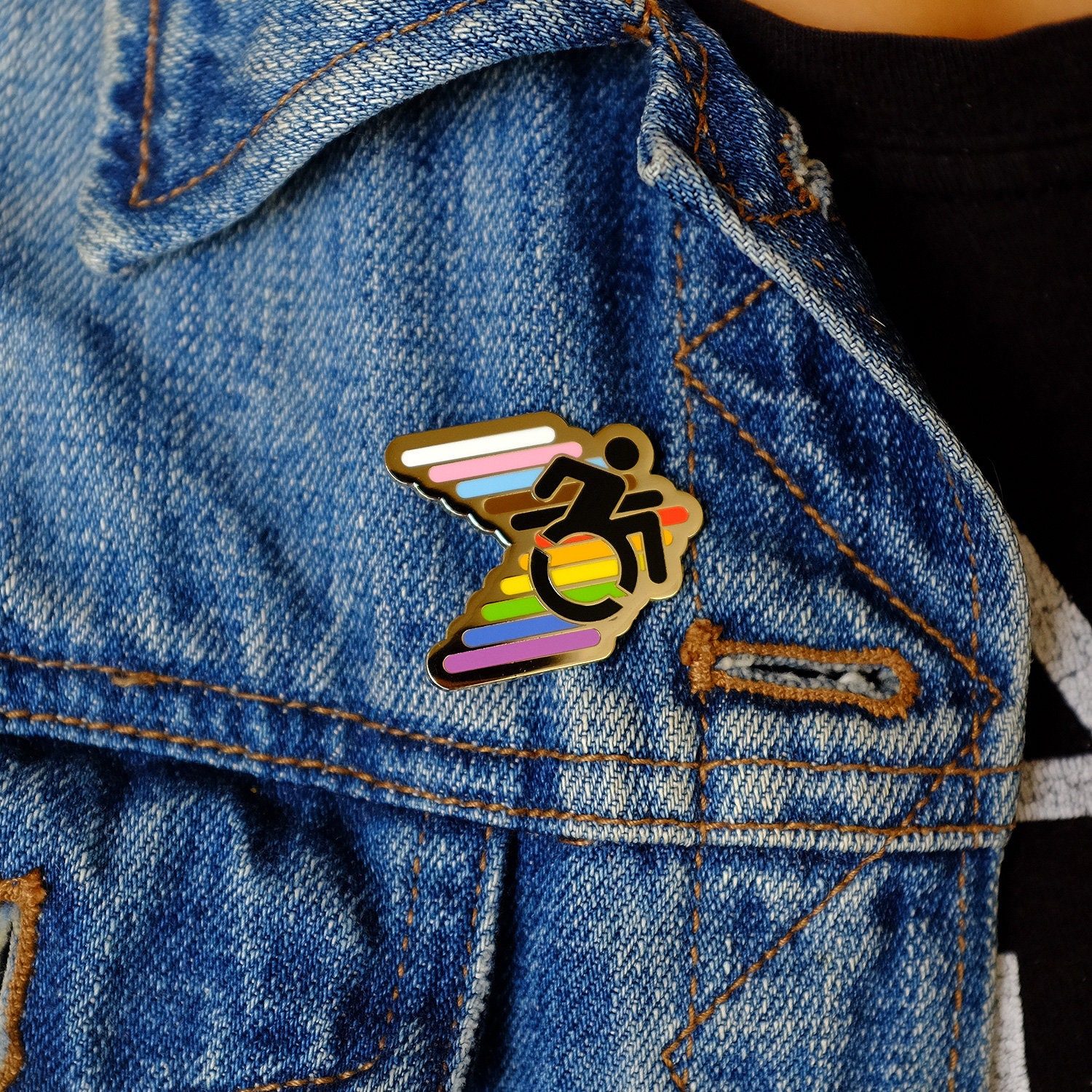 Disability Pride Enamel Pin