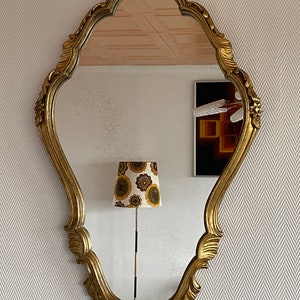 Miroir baroque bois doré 60x40cm image 5