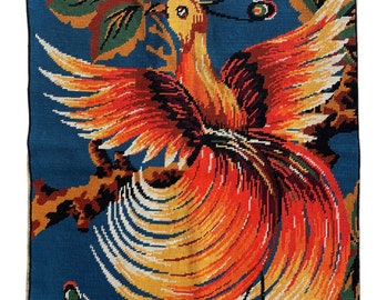 Tapisserie canevas « Oiseau des isles » 1970