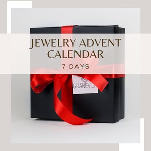 Advent Calendar Jewelry, 7 Days Advent Calendar, Silver Jewelry, Christmas Gift, Women's Advent Calendar, 925 Sterling Silver Jewelry image 1