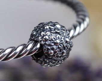 925 Sterling Silber Blumen Anhänger, Schmuck für Sie, Silber Blumen, Silber Perle für Armband, Gänseblümchen Perle, Silber Gänseblümchen