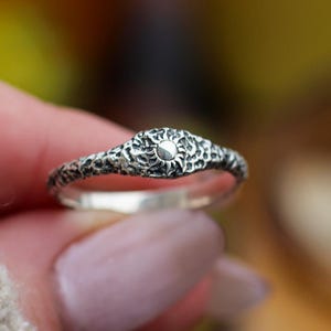 925 Sterling Silver Sun Ring, Celestial Minimalist Ring, Friendship Ring Set, Celestial Moon and Sun Best Friend Gift, Minimalist Ring