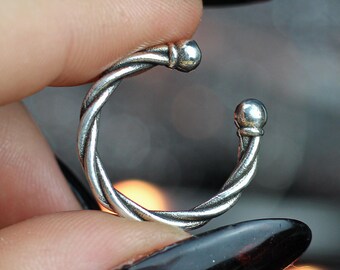 Sterlingzilveren minimalistische verstelbare statementring, unieke gedraaide zilveren damessieraden, 925 sterlingzilveren ring, minimalistische sieraden