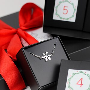 Adventskalender Schmuck, 7 Tage Adventskalender, Silber Schmuck, Weihnachtsgeschenk, Damen Adventskalender, 925 Sterling Silber Schmuck Bild 7