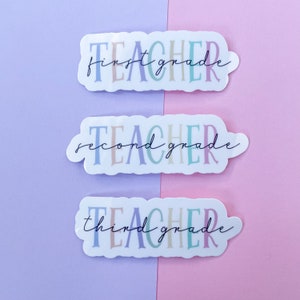 Teacher Stickers, Special Education Teacher Stickers, School Stickers, Grade Level Stickers, Teacher Gift Sticker, Classroom Sticker
