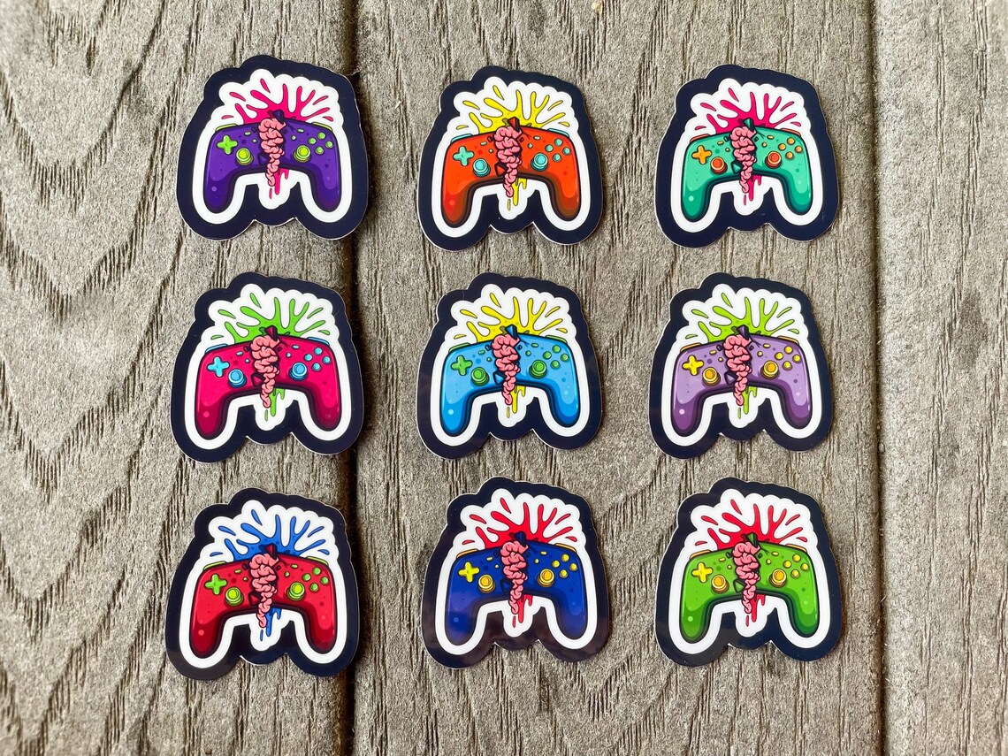 Gaming Vinyl Sticker Gaming Laptop Sticker Video Gaming Etsy