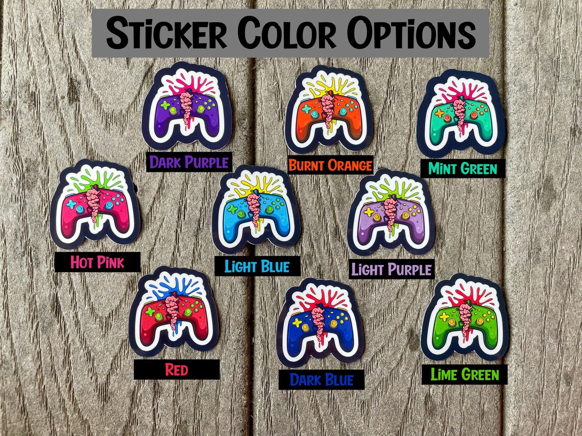 Gaming Vinyl Sticker Gaming Laptop Sticker Video Gaming Etsy