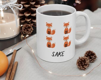 For Fox Sake - Punny Quote Mug - Sarcastic - Funny Coffee Cup - Gifts for Tea Lovers - Funny gifts