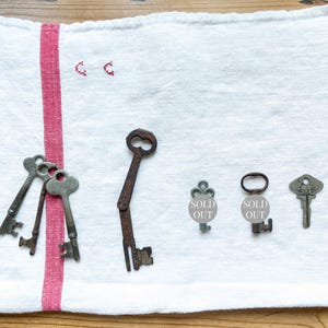 Antique and Vintage Keys, Folding Key (SOLD), Yale Master Skeletion Keys, Hollow Barrow Keys, Antique Ford Model T Key, Choice of 5