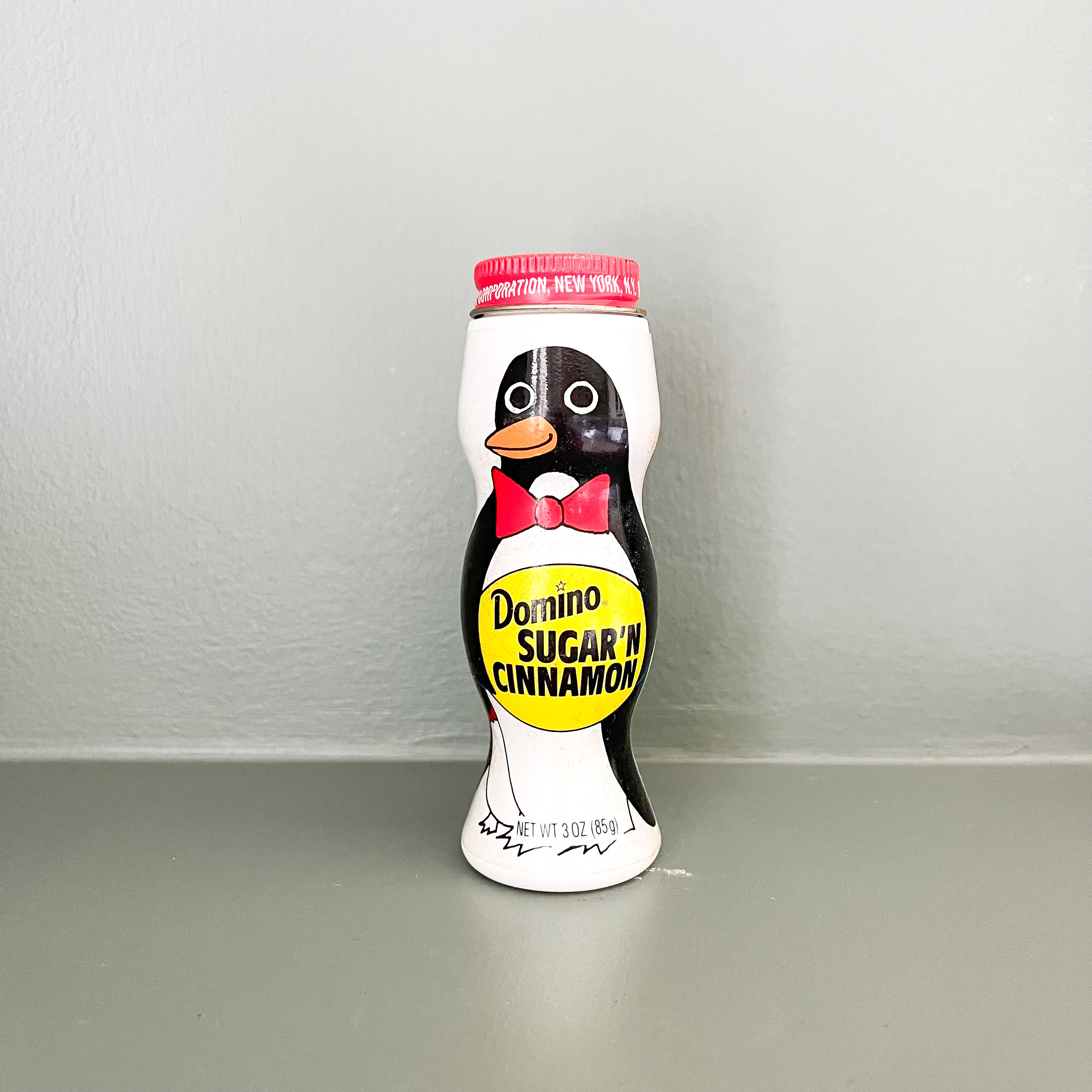 Domino Sugar 'n Cinnamon Penguin Shaker Bottle, Metal Lid With