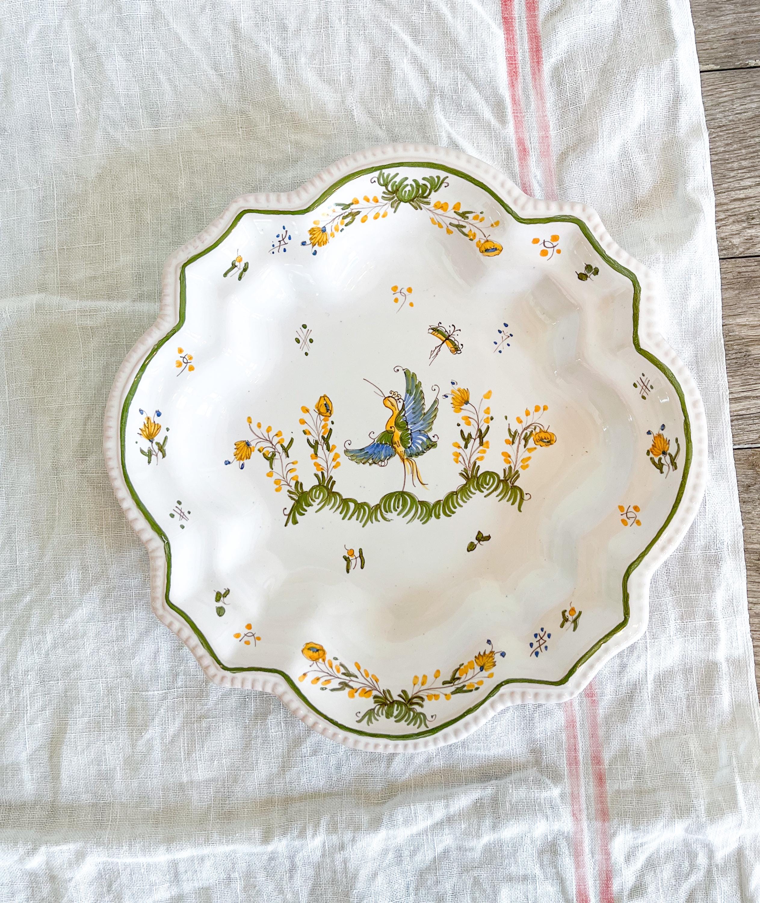 Vintage French Moustiers Pottery - Etsy