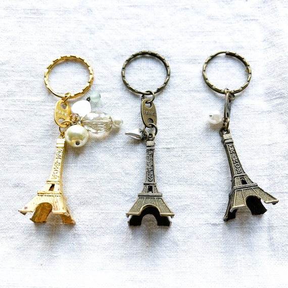 Eiffel Tower Paris Keychain, French Souvenir, Par… - image 1