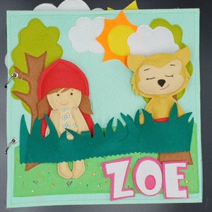 Felt sensory Tale Little RED RIDING HOOD