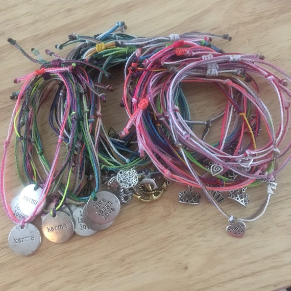 BULK Waterproof Bracelet Bundle 5 10 25 Packs Bulk Bracelets