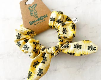 Black Bee Bow Scrunchie, Hair Accessories, SummerStyle Bracelets