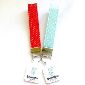 Llavero de pulsera con lunares, cordón de pulsera de 16,5 cm, cordón hecho a mano, pulseras SummerStyle