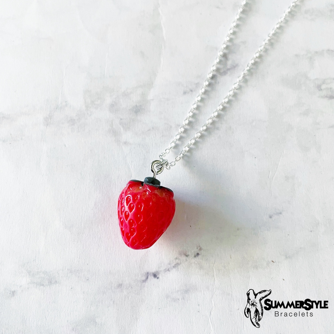 Strawberry Cupcake Necklace - Red Multi main image 0