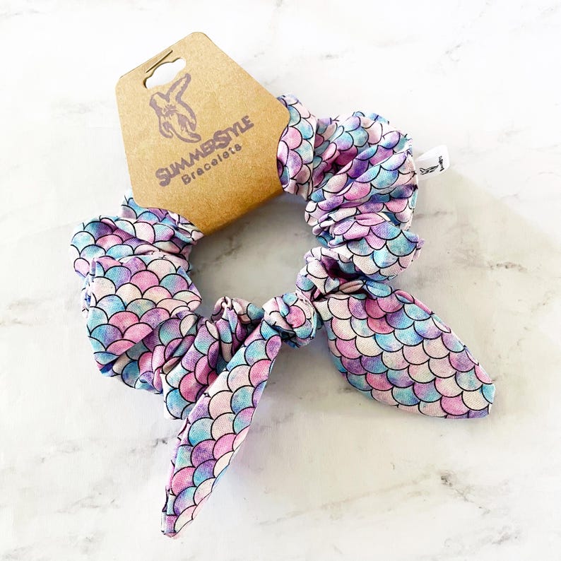 mermaid-scales-bow-scrunchie-mermaid-gift-hair-accessories