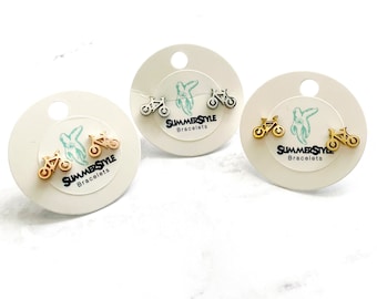 Brincos de Bicicleta, Brincos de Pino, Brincos de Bicicleta, Pulseiras Estilo Verão