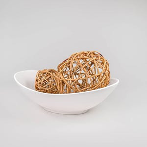 Curly Willow Decorative Balls | Natural Tan