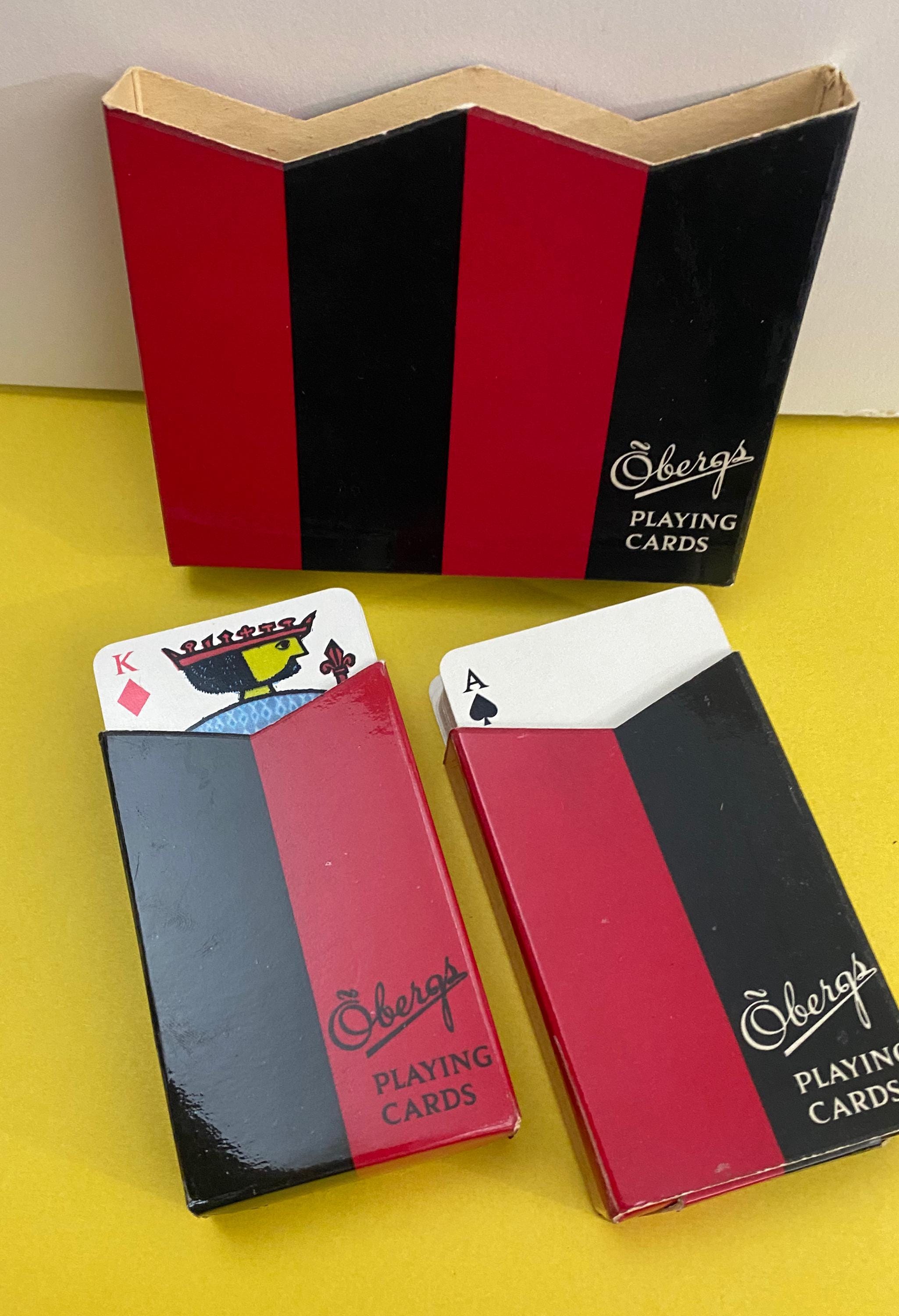 ビンテージトランプカード Oberg's Spelkort 2デッキ Obergs Playing Cards - Etsy