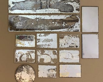 MIRRORS - LOT of Small Mirrors Distressed Salvage for Repurposing