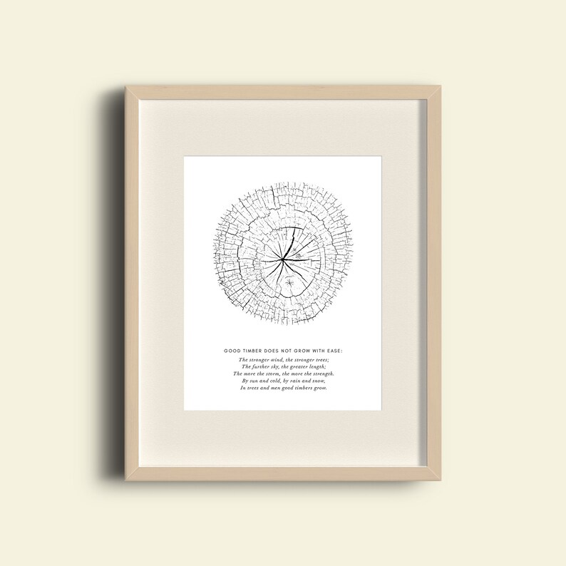 Good Timber Poem: 8x10 DIGITAL PDF DOWNLOAD, Good Timber, Tree, Poem - Etsy