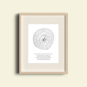 Good Timber Poem: 11x14 DIGITAL PDF DOWNLOAD, Good Timber, Tree, Poem